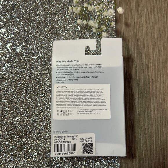 Lululemon InvisiWear Mid-Rise 3 Pack PLUS size XXL NWT thongs - Picture 3 of 5